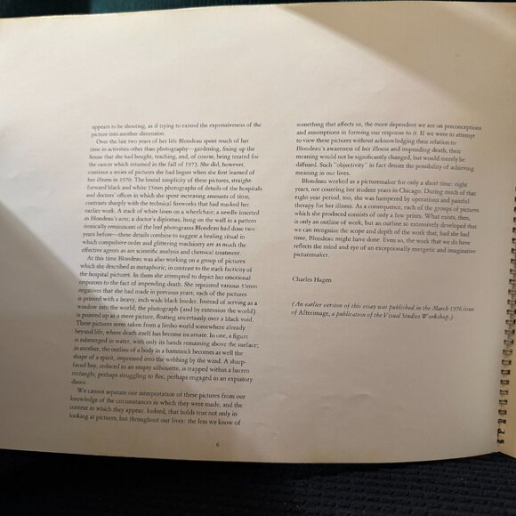 Catalogue Monograph, Spiralbound, Barbara Blondeau 1938-1974, 1976 Printing - Picture 11 of 12